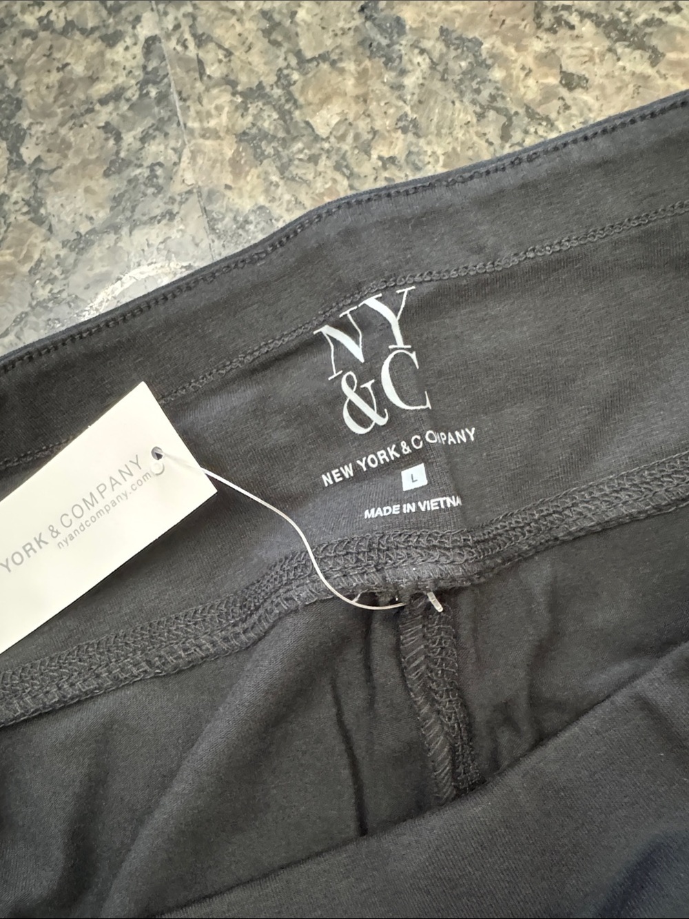 New York & Company Black Stretch bootcut Yoga Pants NWT L - Picture 8 of 16